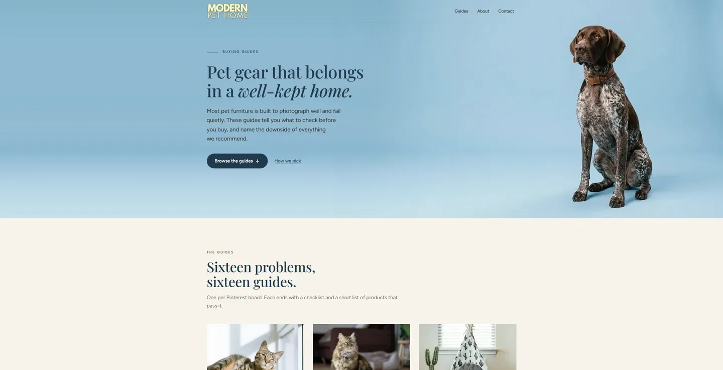 The Modern Pet Home